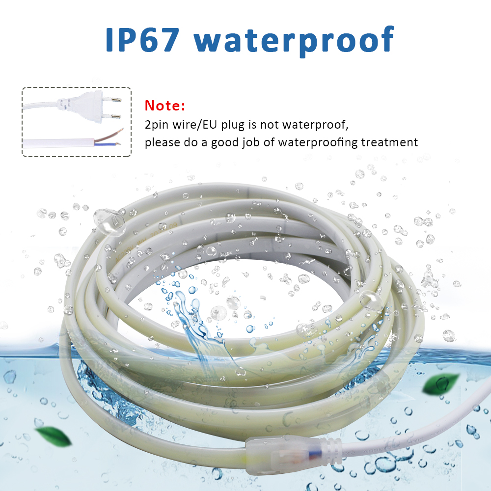 Outdoor Power Strip Weatherproof - 220 В IP67 Водонепроницаемая светодиодная лента